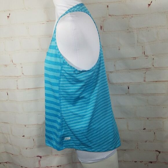 5/$25 Marika tek blue stripe tank large - Picture 2 of 7